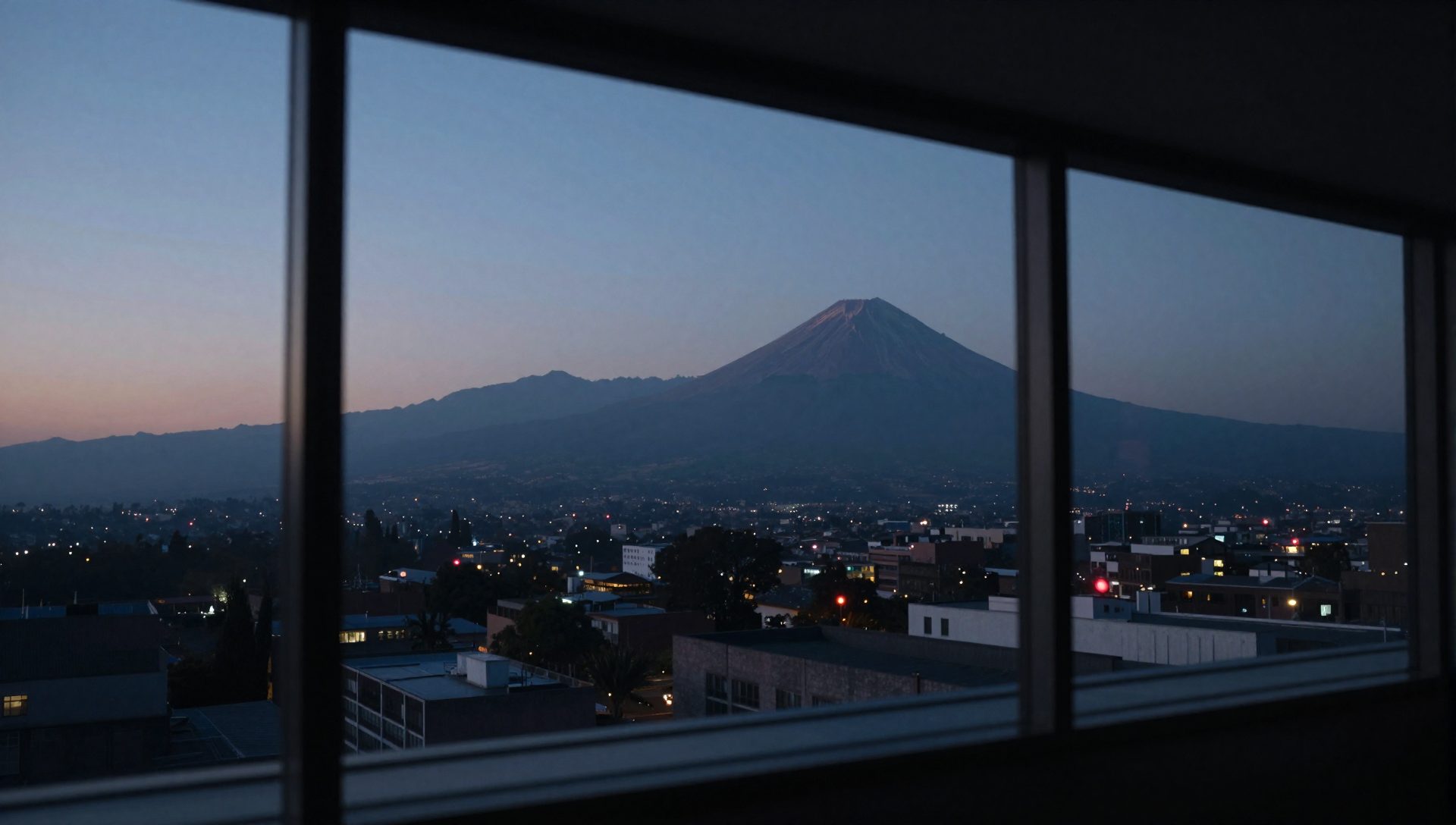 El valle de México al amanecer